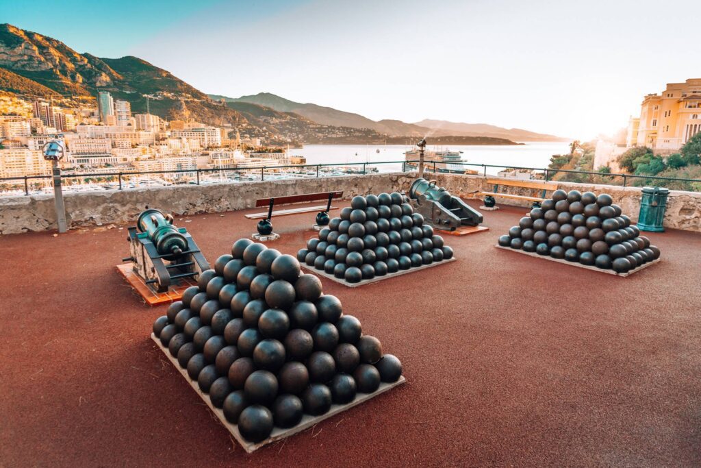 Monaco Cannons and Cannon Balls at Prince’s Palace of Monaco Free Photo