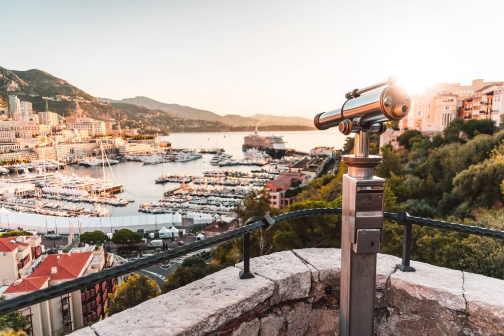 Monaco Viewpoint with Binoculars Telescope Free Photo