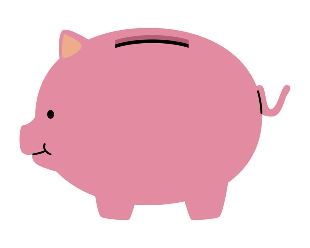 Money piggy icon Stock Free