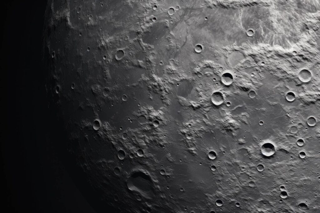 Moon Surface Craters Stock Free