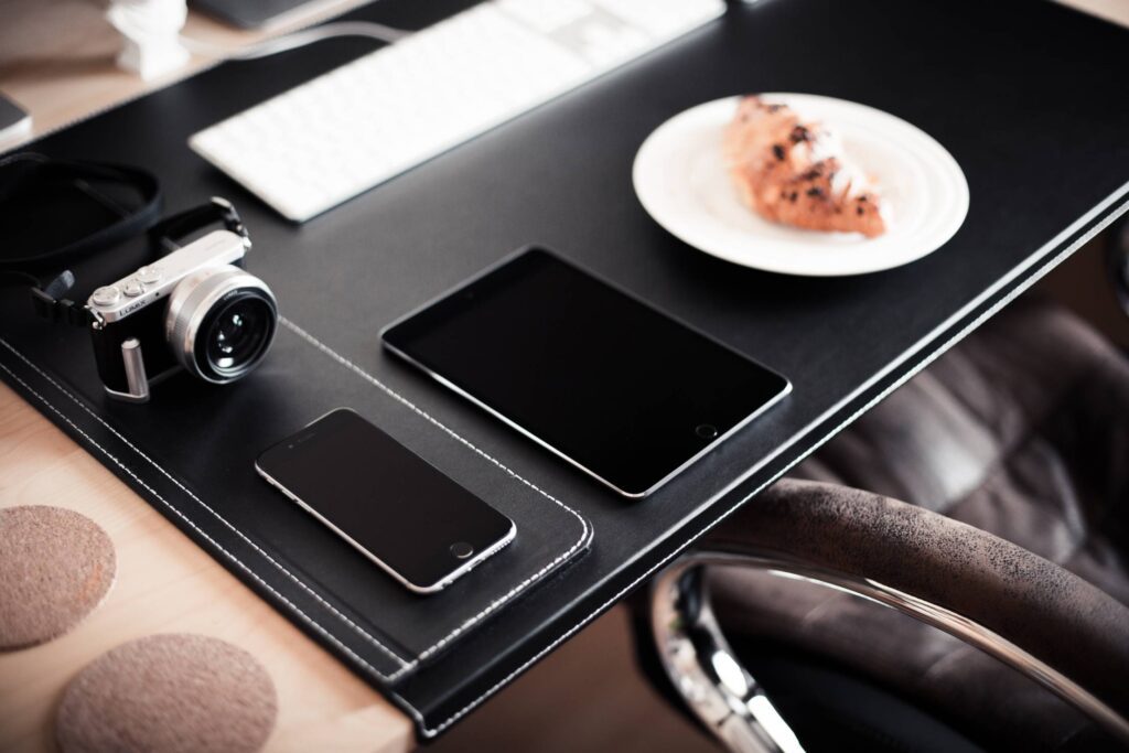 Morning Breakfast Workspace Setup Free Photo