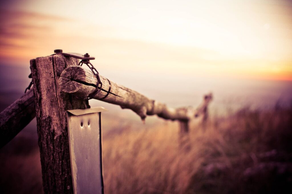 Natural Wooden Fence on Mountain Trail Free Photo