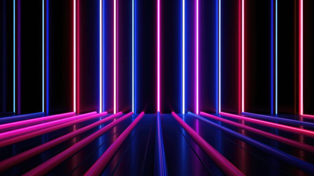 Neon Stripes Wallpaper Stock Free