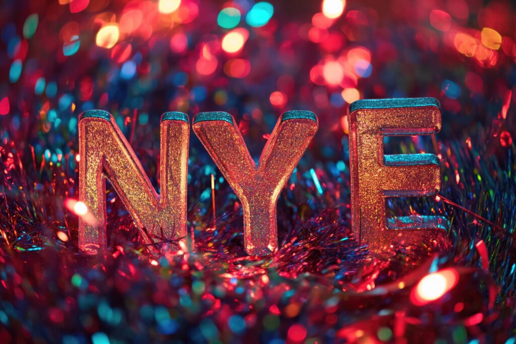 New Years Eve NYE Text Stock Free