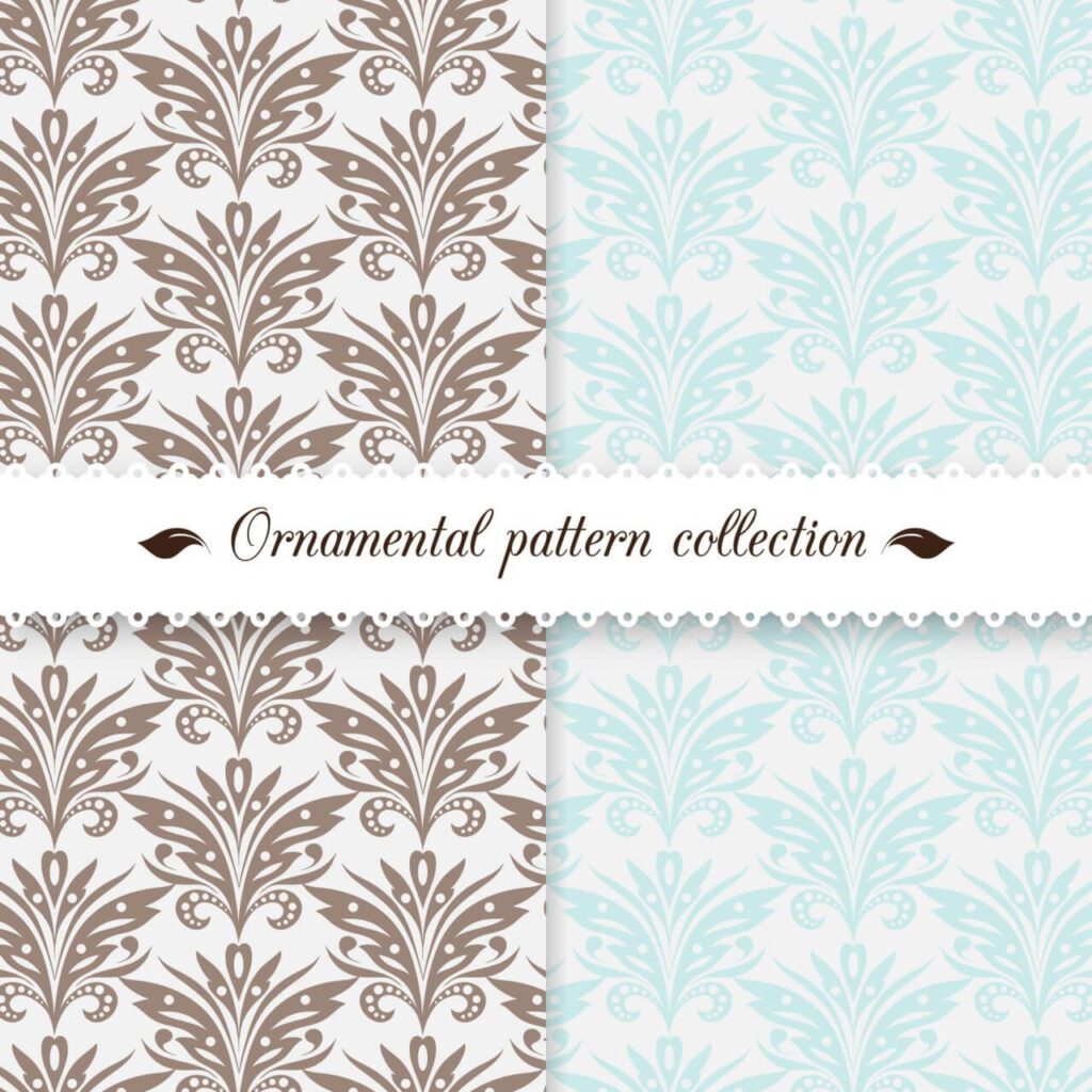 Vintage damask pattern