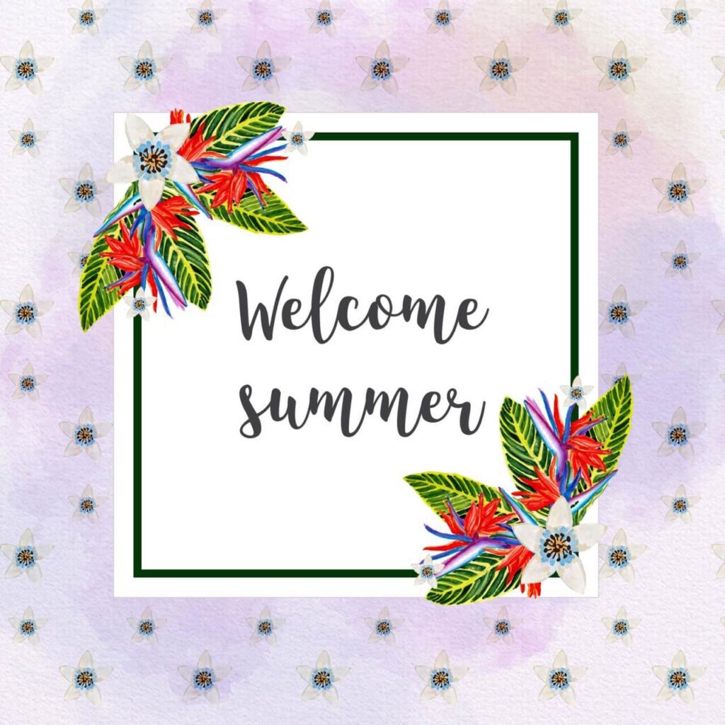 Tropical summer card