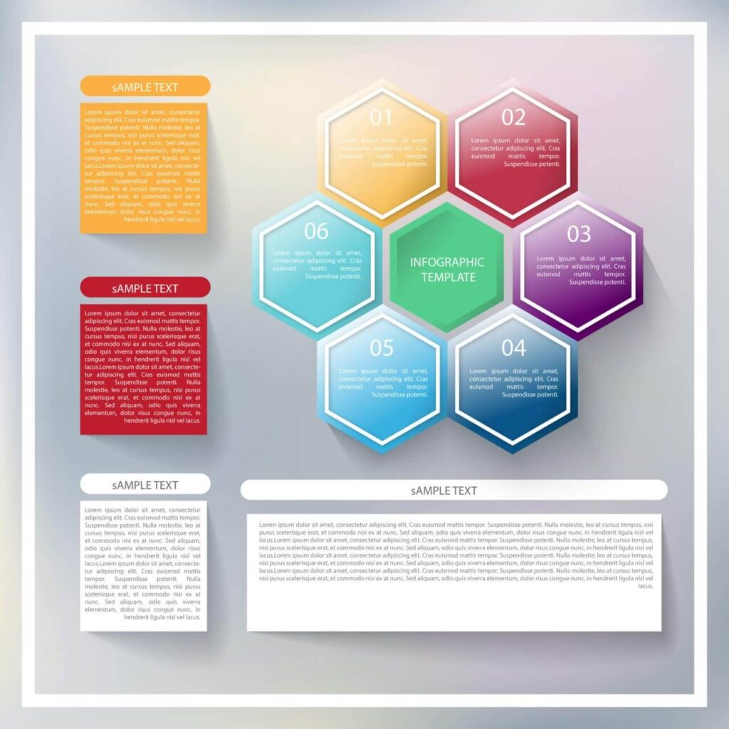 Abstract infographic template