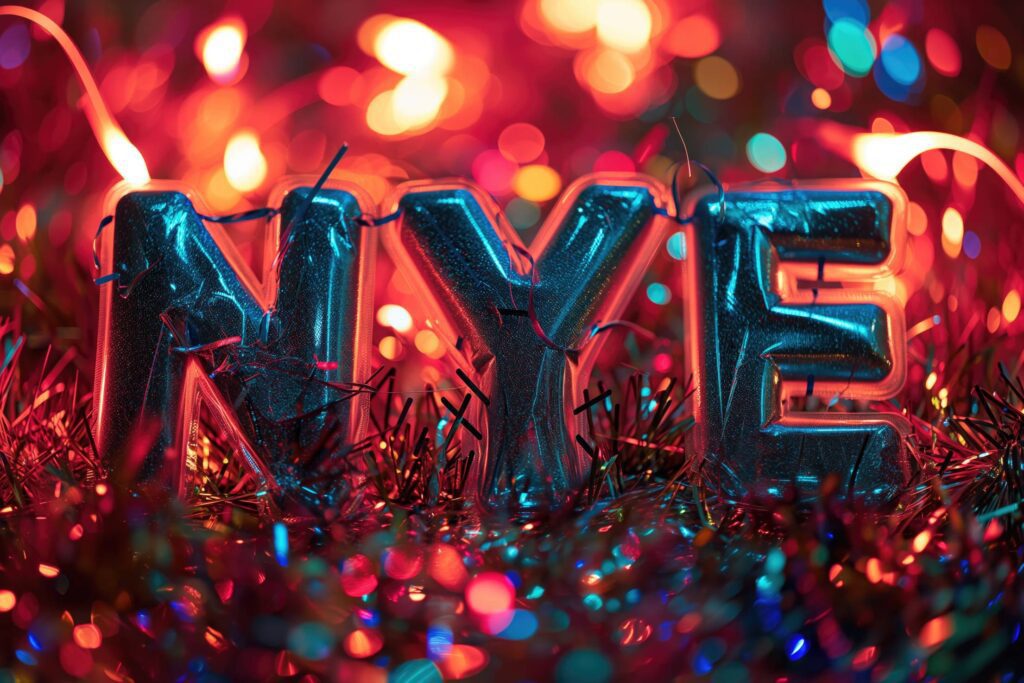 NYE New Year’s Eve Letters Stock Free