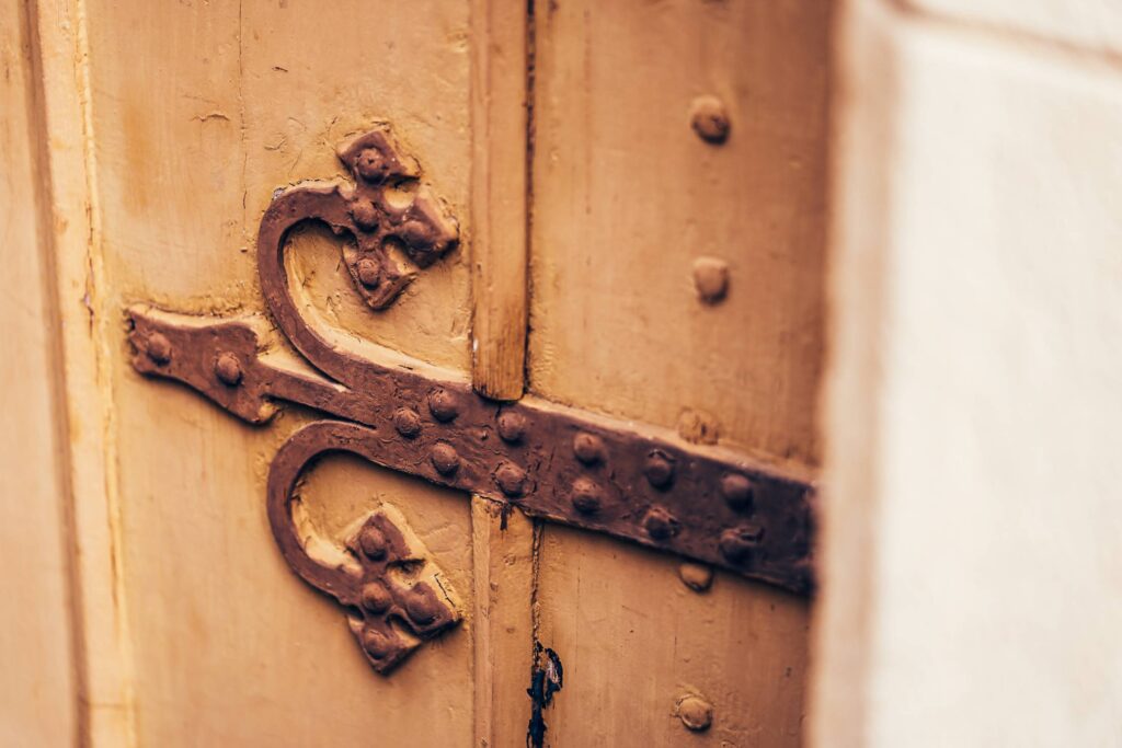 Old Antique Door Decorative Details Free Photo