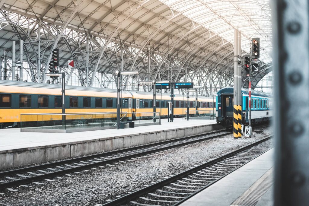 Old Industrial Railway Station in Prague, Czechia Free Photo