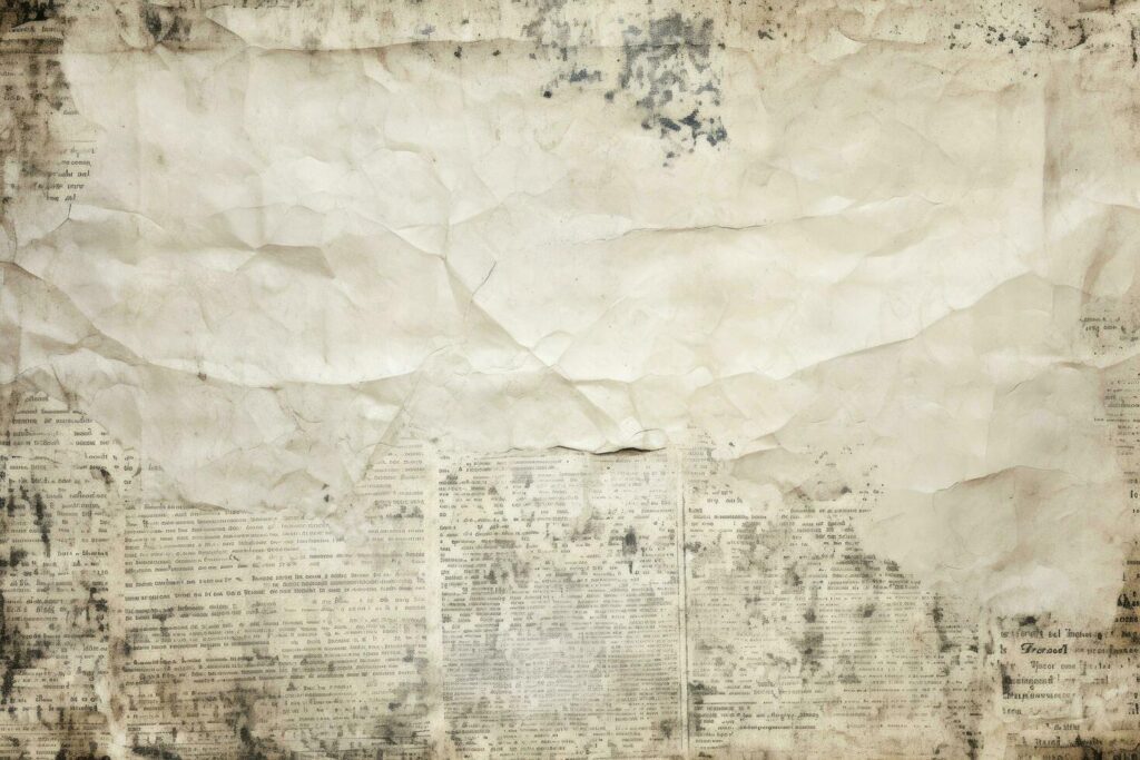 Old paper texture for the design. Abstract background. Vintage style, Newspaper paper grunge vintage old aged texture background, AI Generated Stock Free