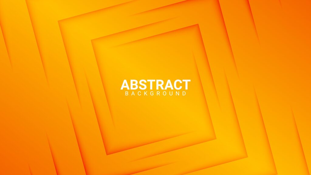 orange abstract background with square shadow effect Free Vector