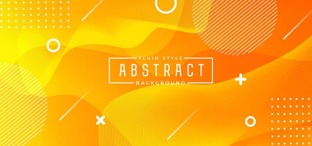 Orange Abstract Fluid Background Free Vector