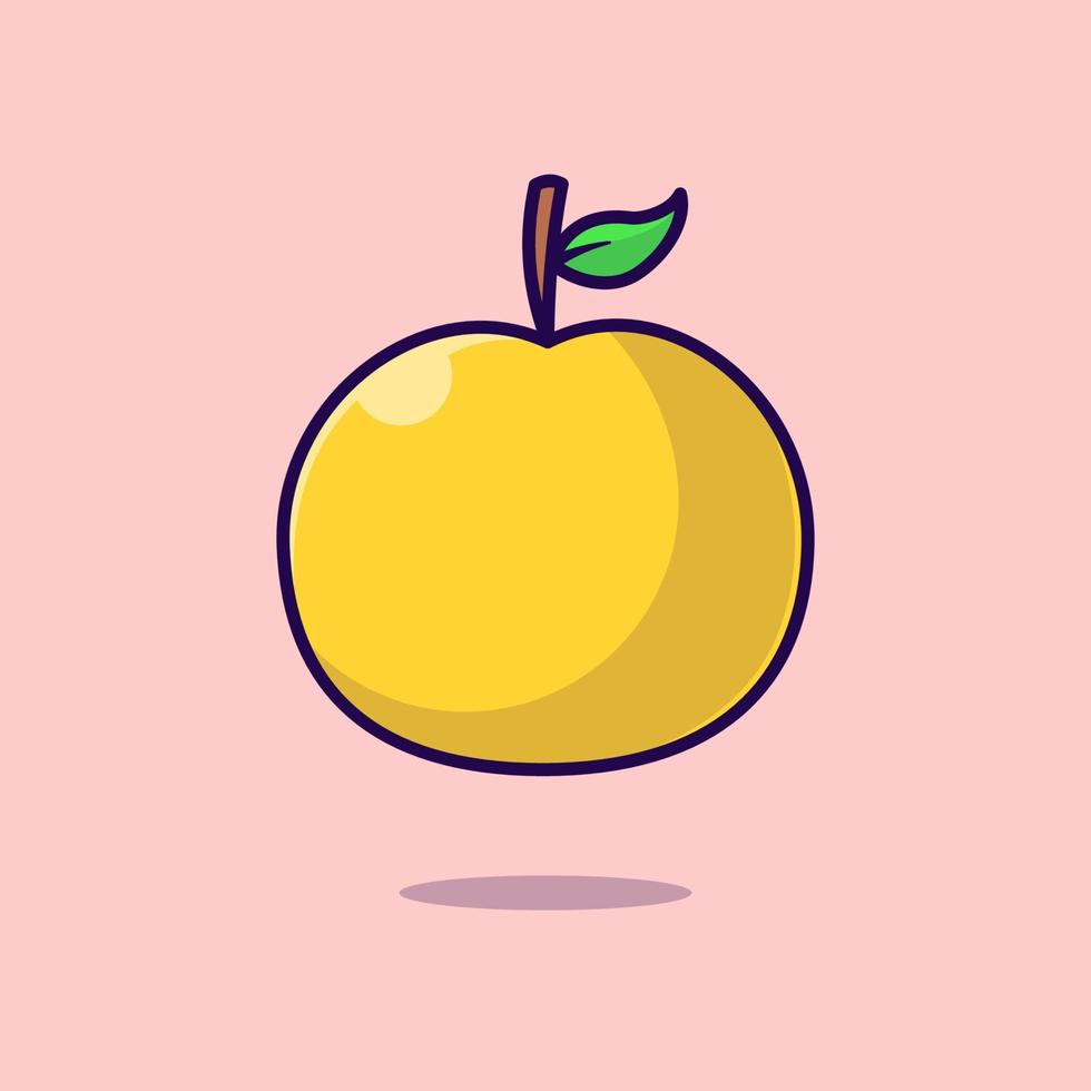 Orange Fruit Cartoon Icon Illustration Stock Free