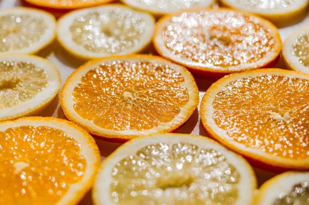 Oranges Lemons Slices Fresh Stock Free