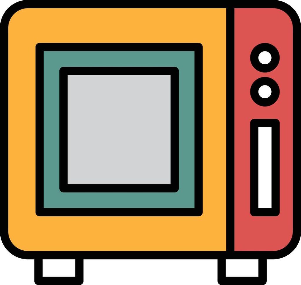 Oven for cooking icon illustration in line style Stock Free