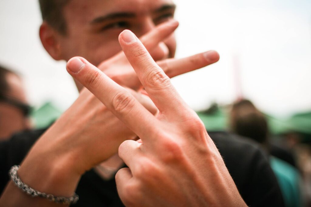 Party Boy’s Hands Free Photo