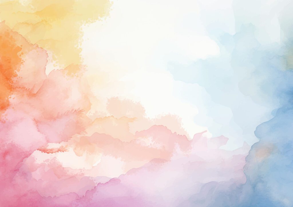 pastel coloured watercolour background Free Vector