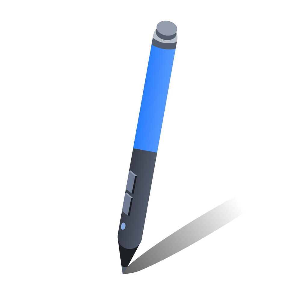 pen isolated, stylus, stylus pen icon, pen for tablet touchscreen, computer drawing Stock Free