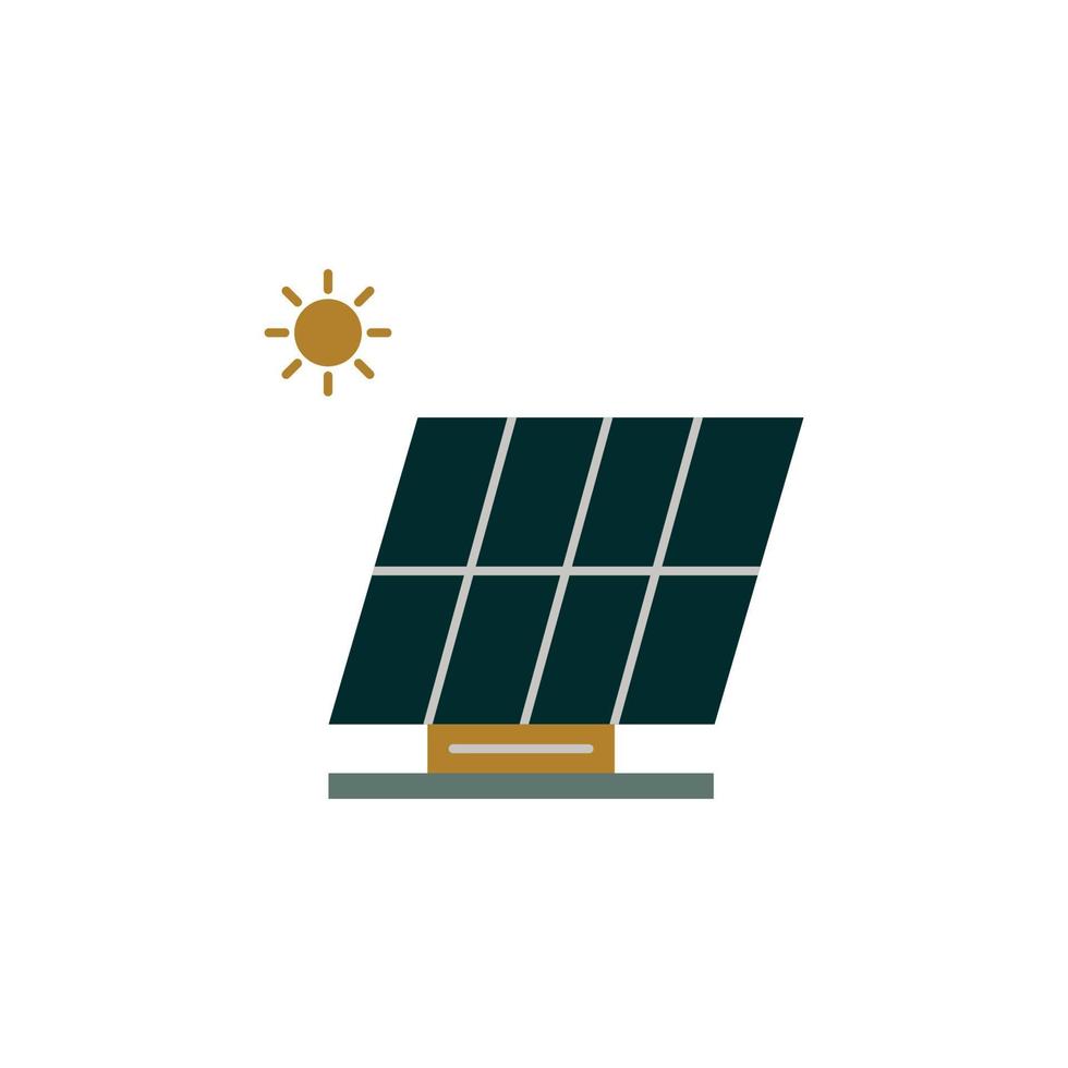 perfect solar panel icon for your app, web or additional projects Stock Free