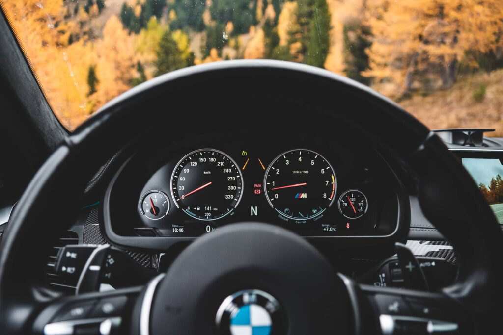 Petrol BMW M Car Dashboard Free Photo