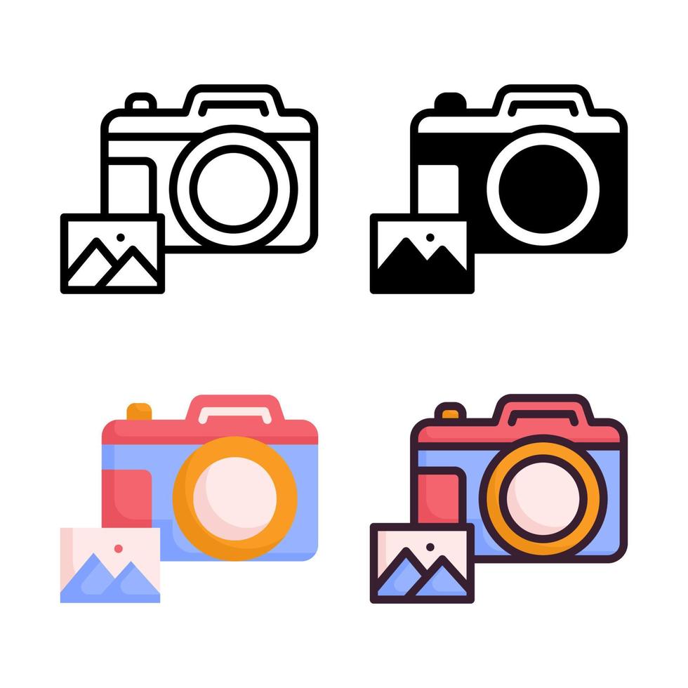 Photography Icon Set Style Collection Stock Free