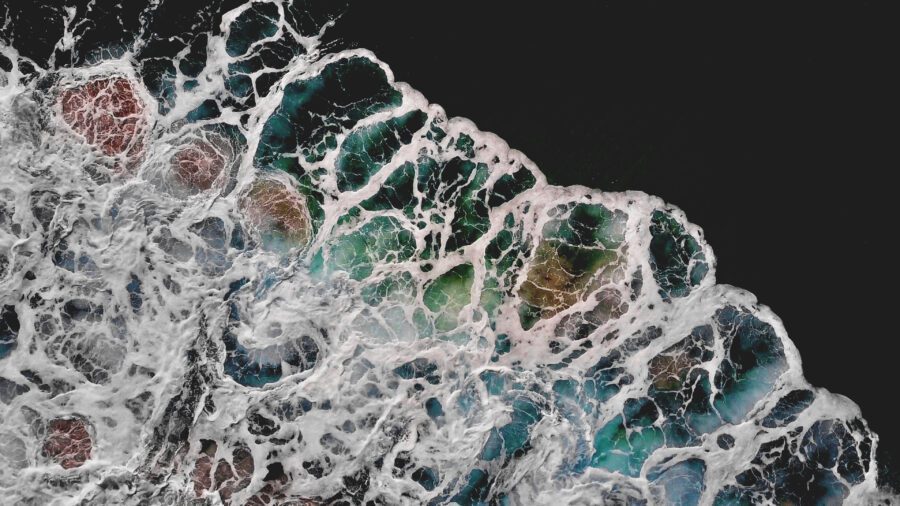 Abstract Ocean Aerial Free Stock HD Photo