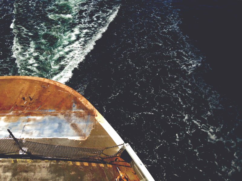 Aerial Boat Sea Free Stock HD Photo