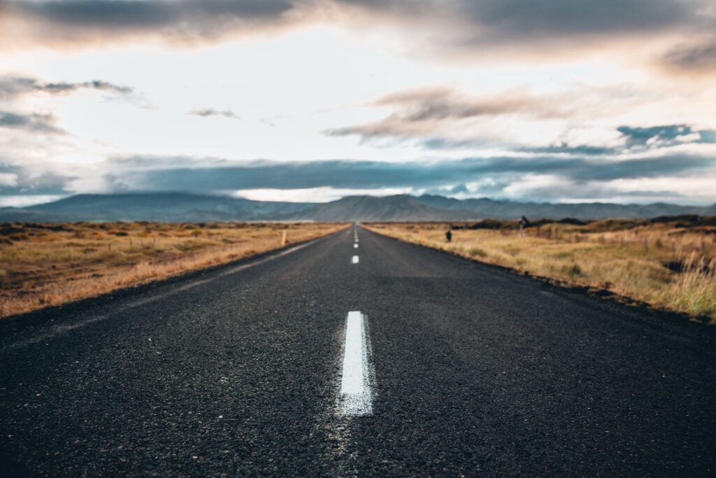 Highway Road Ahead Free Stock HD Photo