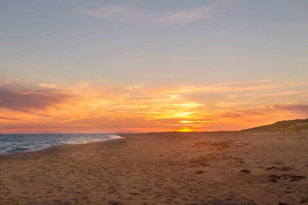 Beach Sunrise Sunset Free Stock HD Photo