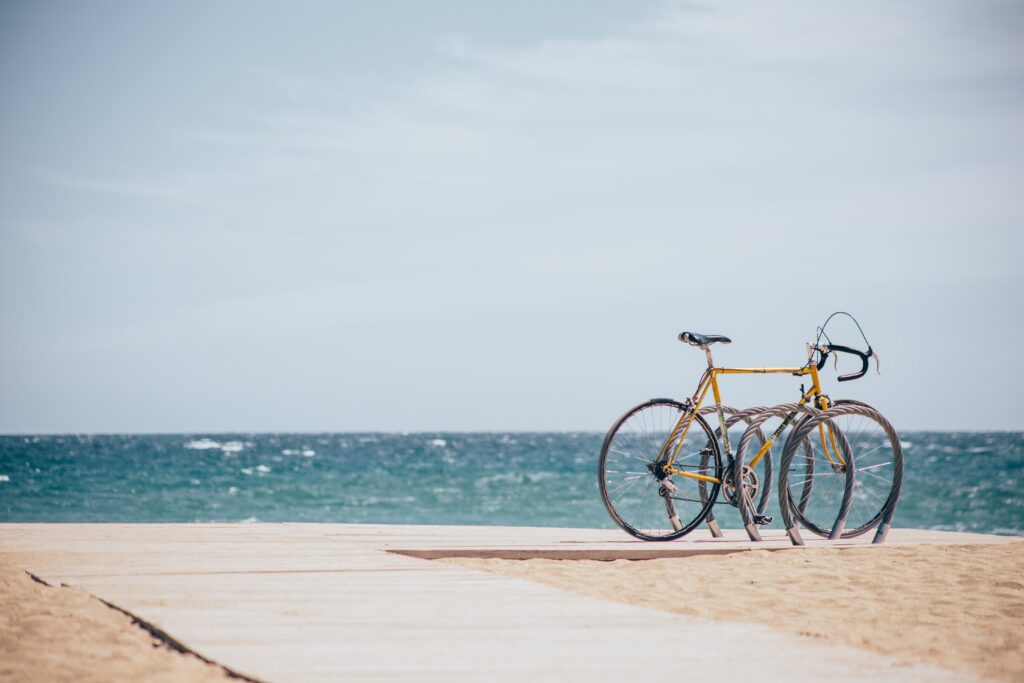 Beach Boardwalk Bike Free Stock HD Photo