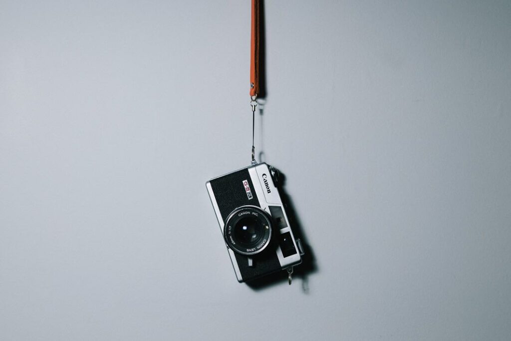 Camera on Wall Free Stock HD Photo