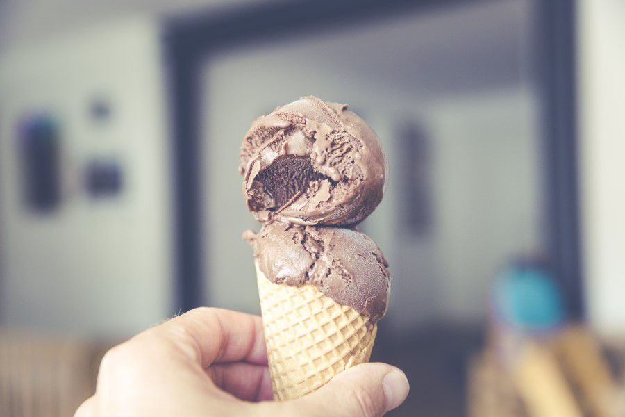 Chocolate Ice Cream Cone Free Stock HD Photo