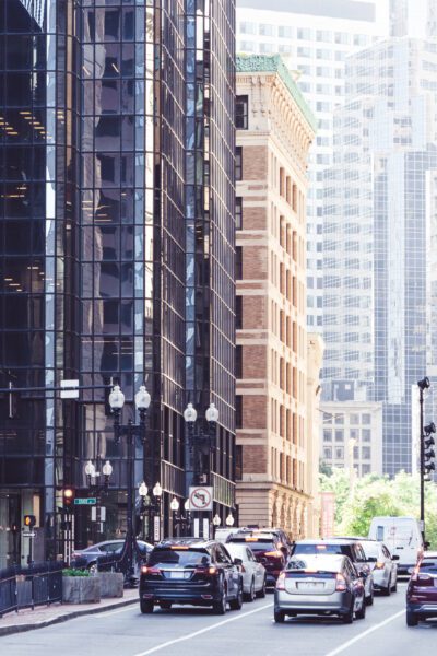 City Street Cars Free Stock HD Photo