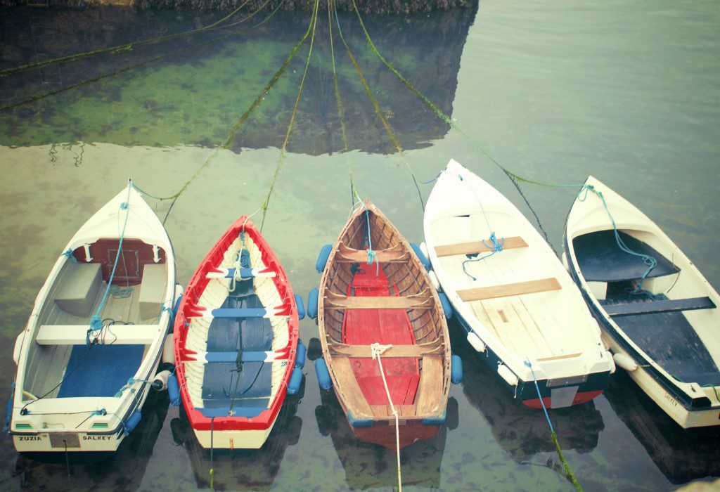 Coastal Dublin Small Fishing Boats Free Stock HD Photo