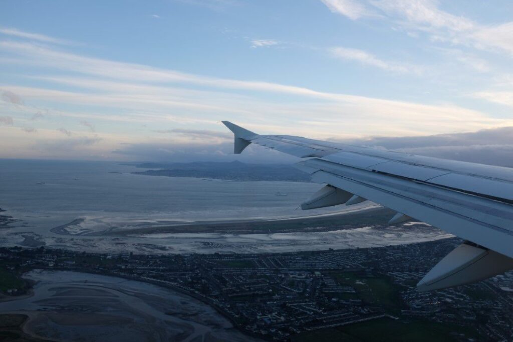 Coastal View from Plane Free Stock HD Photo