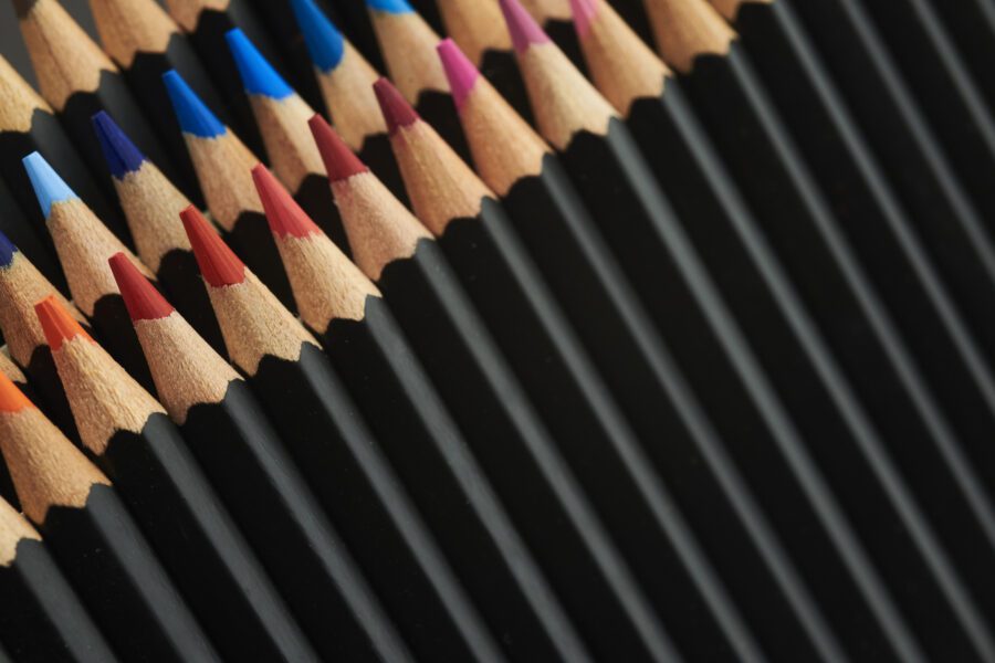 Colored Pencil Background Free Stock HD Photo