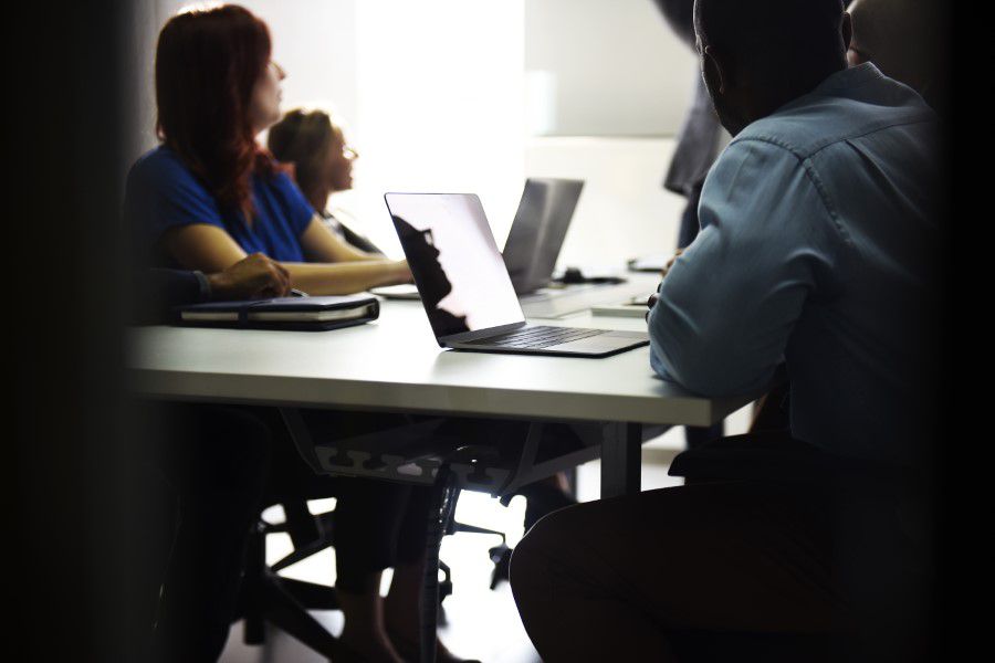 Woman at Desk Free Stock HD Photo