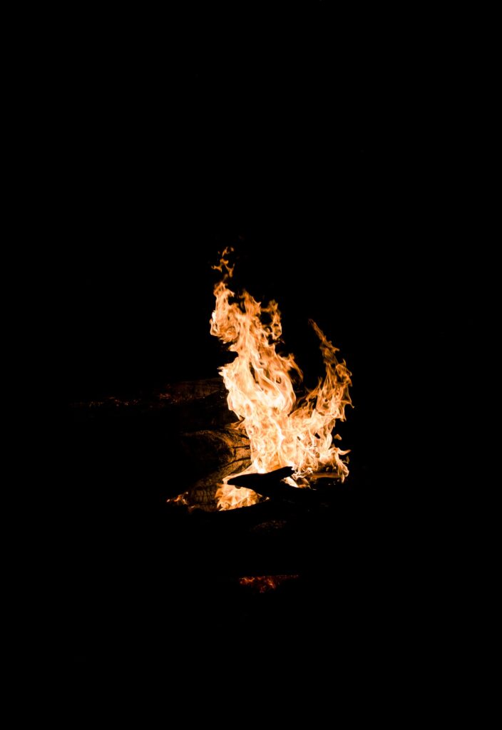 Flame Fire Night Free Stock HD Photo