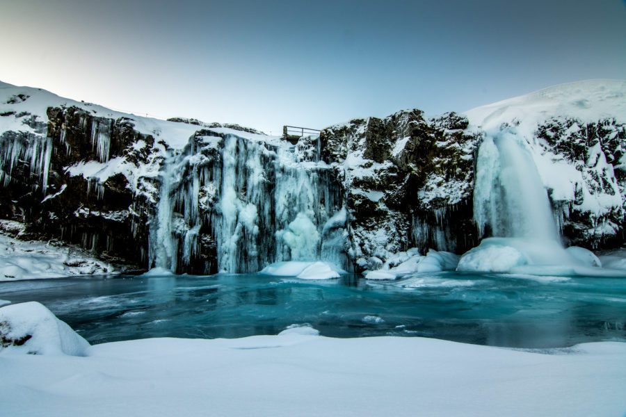 Frozen Waterfall Free Stock HD Photo