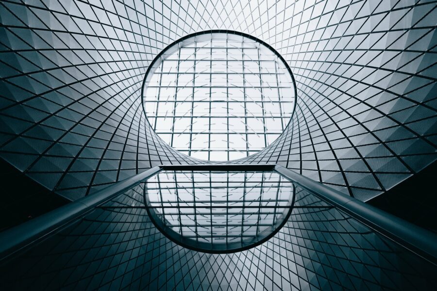 Geometric Modern Structure Free Stock HD Photo