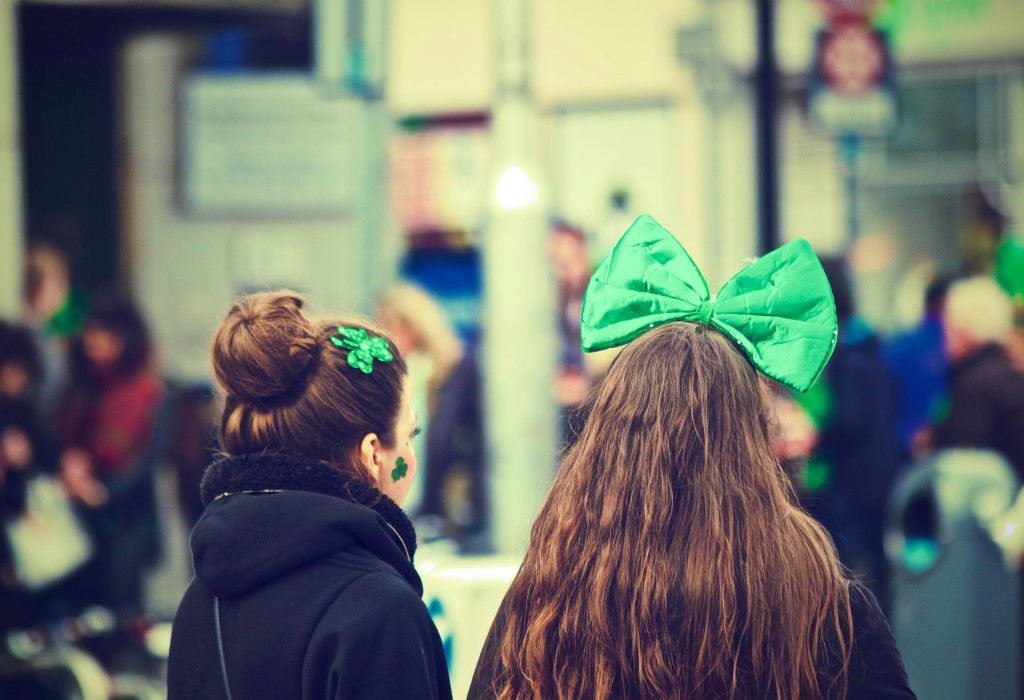 Girls Dressed For Paddys Day Free Stock HD Photo