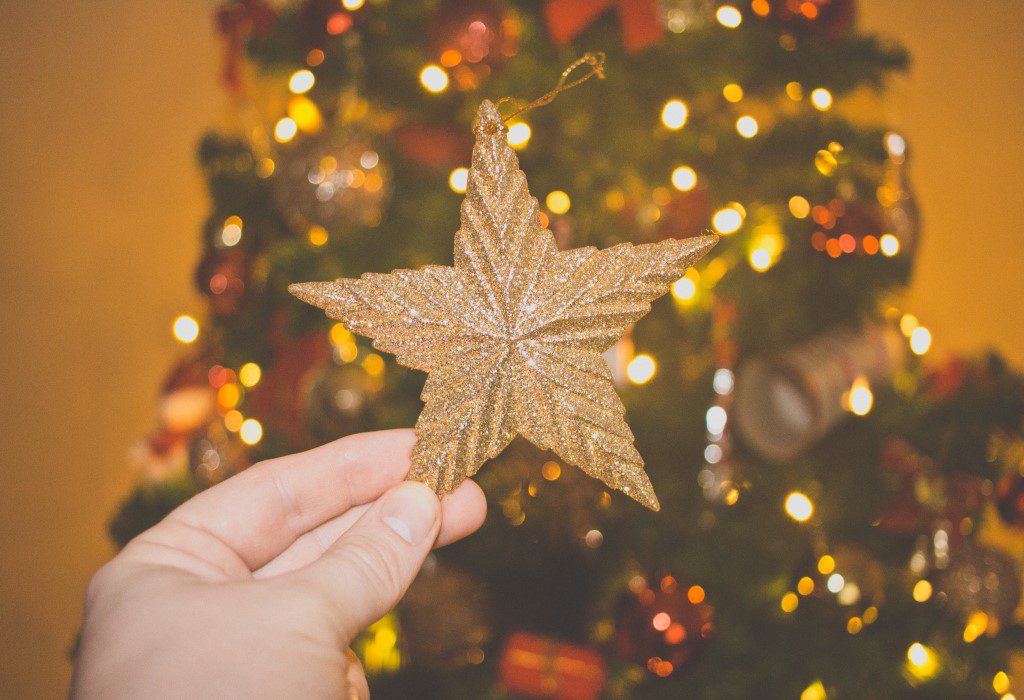 Gold Star Christmas Free Stock HD Photo