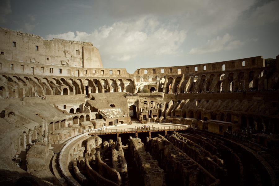 Inside Colosseum Free Stock HD Photo