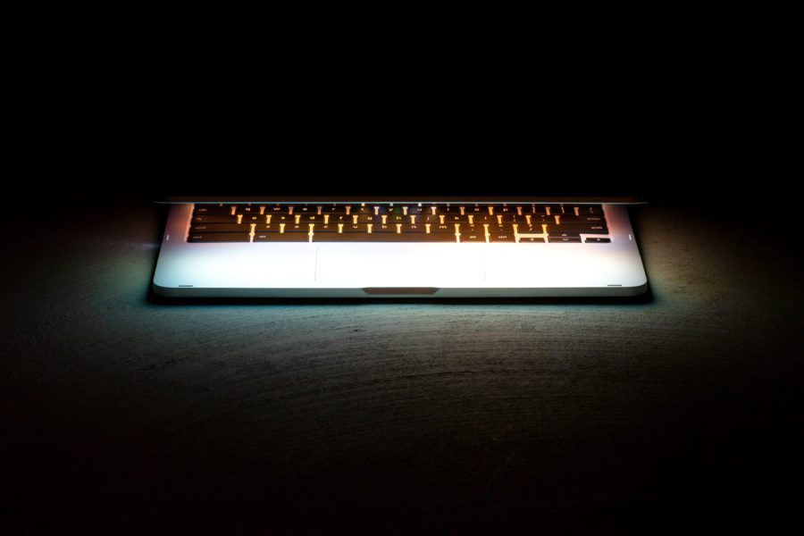 Laptop Keyboard Glow Free Stock HD Photo