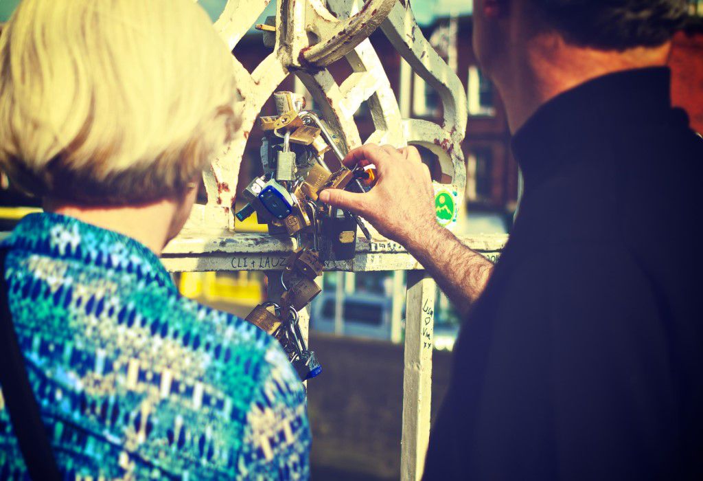 Liffey Love Locks Free Stock HD Photo