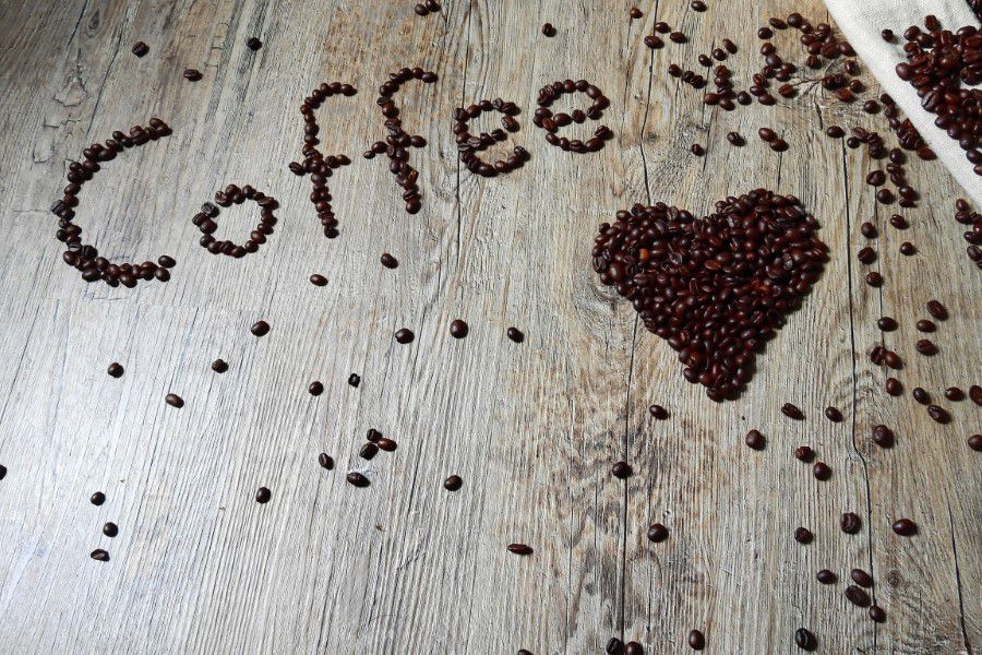 Love Coffee Beans Free Stock HD Photo