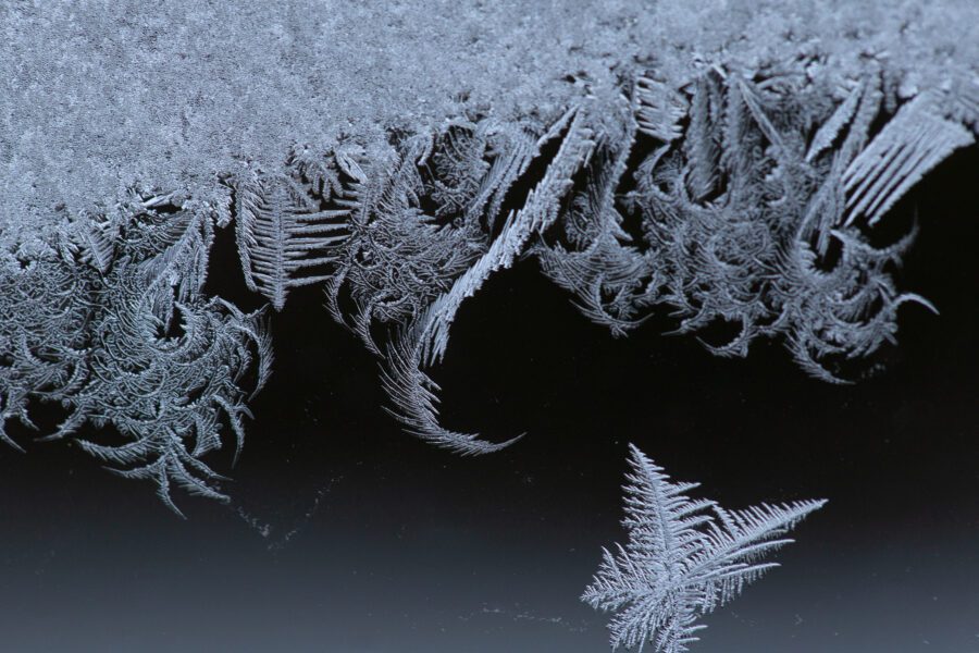 Macro Frost Window Free Stock HD Photo