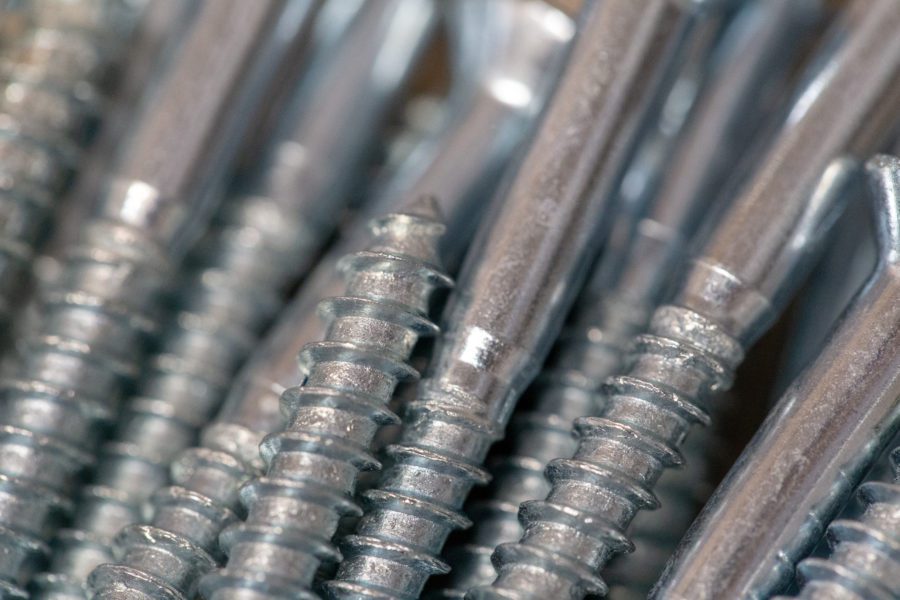 Macro Metal Screws Free Stock HD Photo