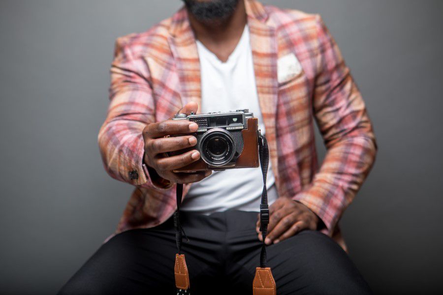 Man With Camera Free Stock HD Photo